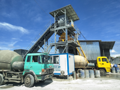 kilang pencampuran konkrit hzs90 di philippines